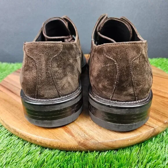 Mezlan Wayne Brown Suede Leather Oxford Dress Shoes Split Toe Size 10 M